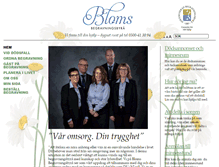 Tablet Screenshot of blomsbegravningsbyra.se